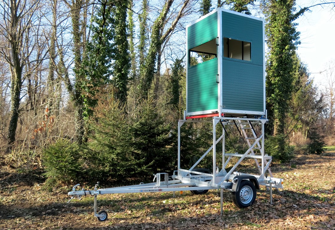 Mobilní Myslivecký Lovecký Přívěs Nebržděný 750Kg