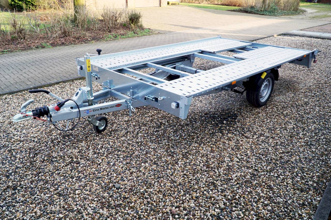 Lehký Sklopný Autopřepravník Bržděný 1800kg 