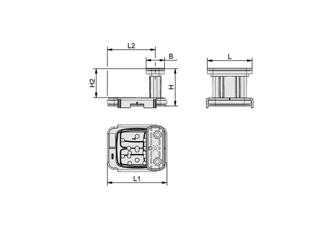 Vakuový blok VCBL-K2-PRO 130x30x100 mm