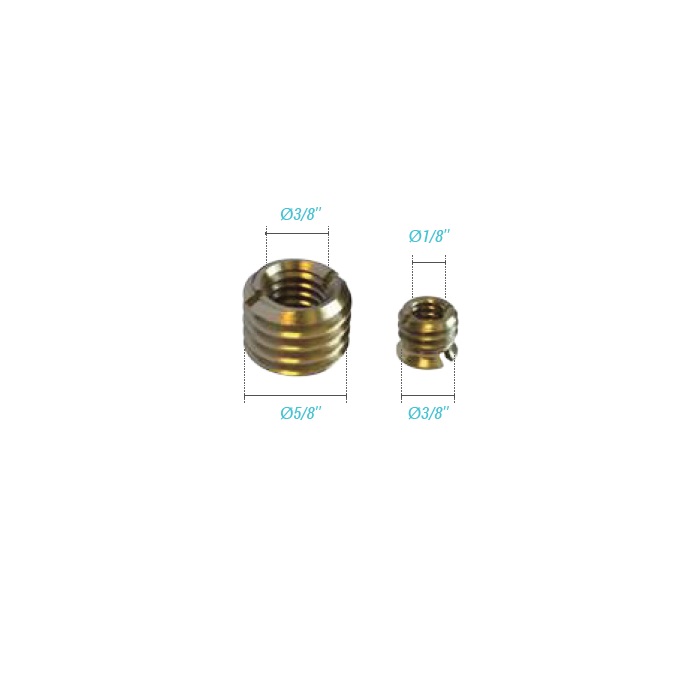 Závitový adaptér 5/8"->3/8"->1/8" pro svorky P34061, P34058, P34063