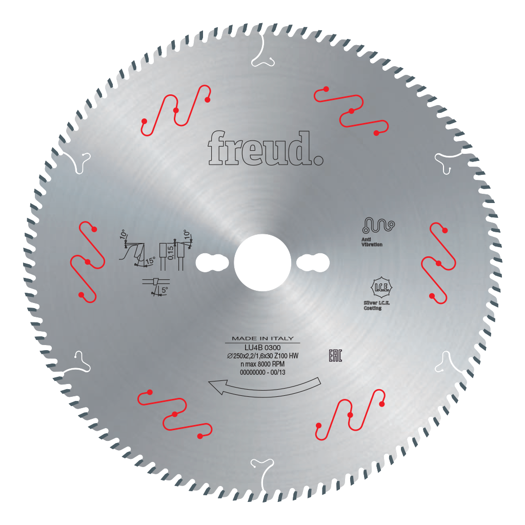 Pilový kotouč na CORIAN a plast (300x3,2x30 Z96)