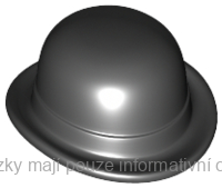 95674 Black Minifigure, Headgear Hat, Bowler