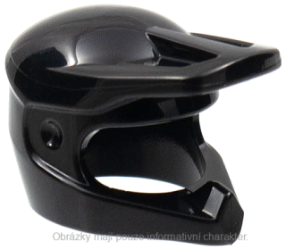 35458 Black Minifigure, Headgear Helmet Dirt Bike