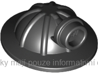 98289 Black Minifigure, Headgear Helmet Mining with Head Lamp