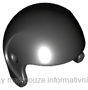 93560 Black Minifigure, Headgear Helmet Sports/Flight