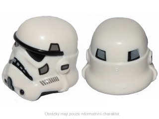 42861pb02b Black Helmet SW Stormtrooper, Dual Molded