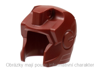 80429 Dark Red Helmet Space with Open Face (Iron Man)