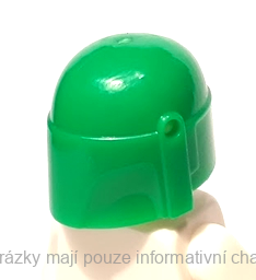 87610 Green Helmet with Holes, SW Mandalorian, Plain