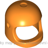 50665 Orange Helmet Space/Town with Thick Chin Strap