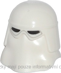 16501pb01 White Helmet SW Snowtrooper with Black Eye Holes Pattern
