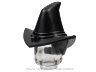 1706 Black Minifigure, Hair Combo, Hair and Witch Hat