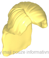 37703 Bright Light Yellow Hair Female Long with Right Side Part