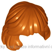 36037 Dark Orange Hair Female Mid-Length Combed Behind Ear