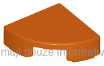 25269 Dark Orange Tile, Round 1 x 1 Quarter