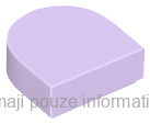 24246 Lavender Tile, Round 1 x 1 Half Circle Extended