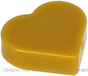 39739 Pearl Gold Tile, Round 1 x 1 Heart