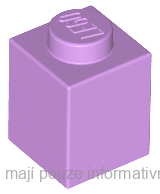 3005 Medium Lavender Brick 1 x 1