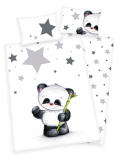 FLANELOVÉ Povlečení do postýky Panda