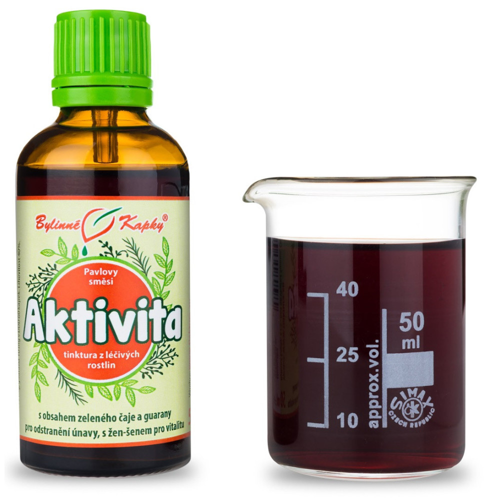 Aktivita - Pavlovy bylinné kapky (tinktura) 50 ml