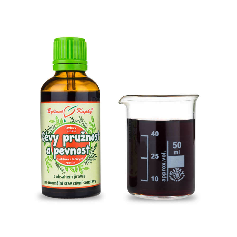 Cévy pružnost a pevnost - Pavlovy bylinné kapky (tinktura) 50 ml