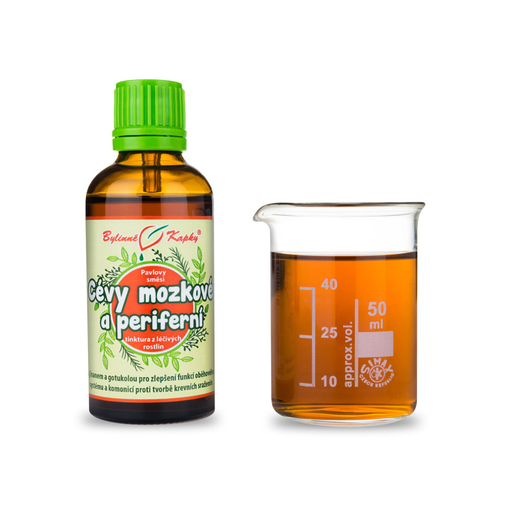 Cévy mozkové a periferní - Pavlovy bylinné kapky (tinktura) 50 ml