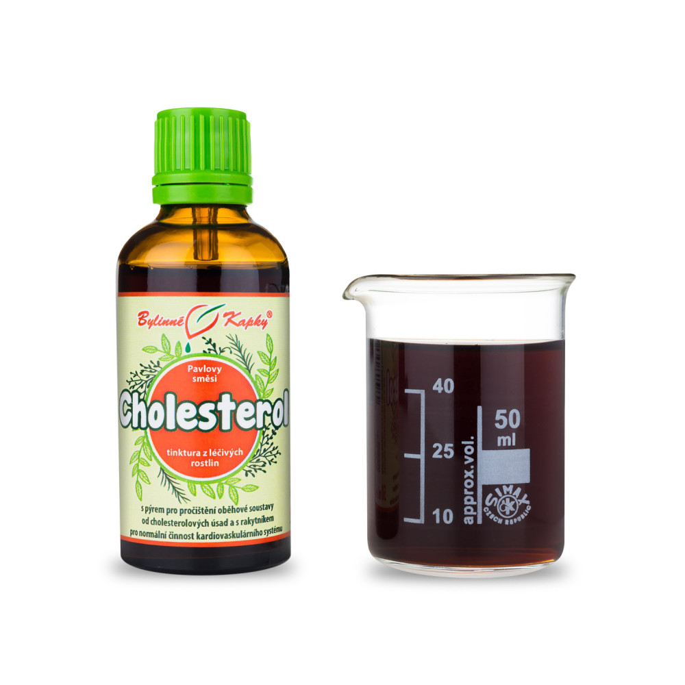 Cholesterol - Pavlovy bylinné kapky (tinktura) 50 ml