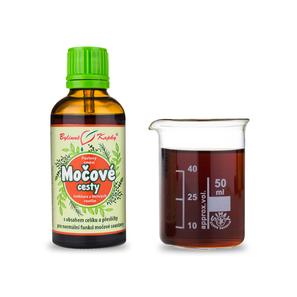 Močové cesty - Pavlovy bylinné kapky (tinktura) 50 ml