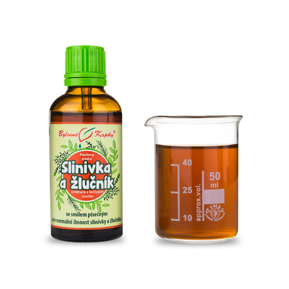 Slinivka a žlučník - Pavlovy bylinné kapky (tinktura) 50 ml