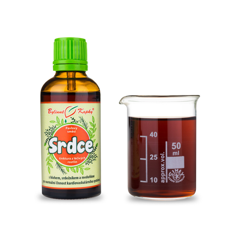 Srdce - Pavlovy bylinné kapky (tinktura) 50 ml