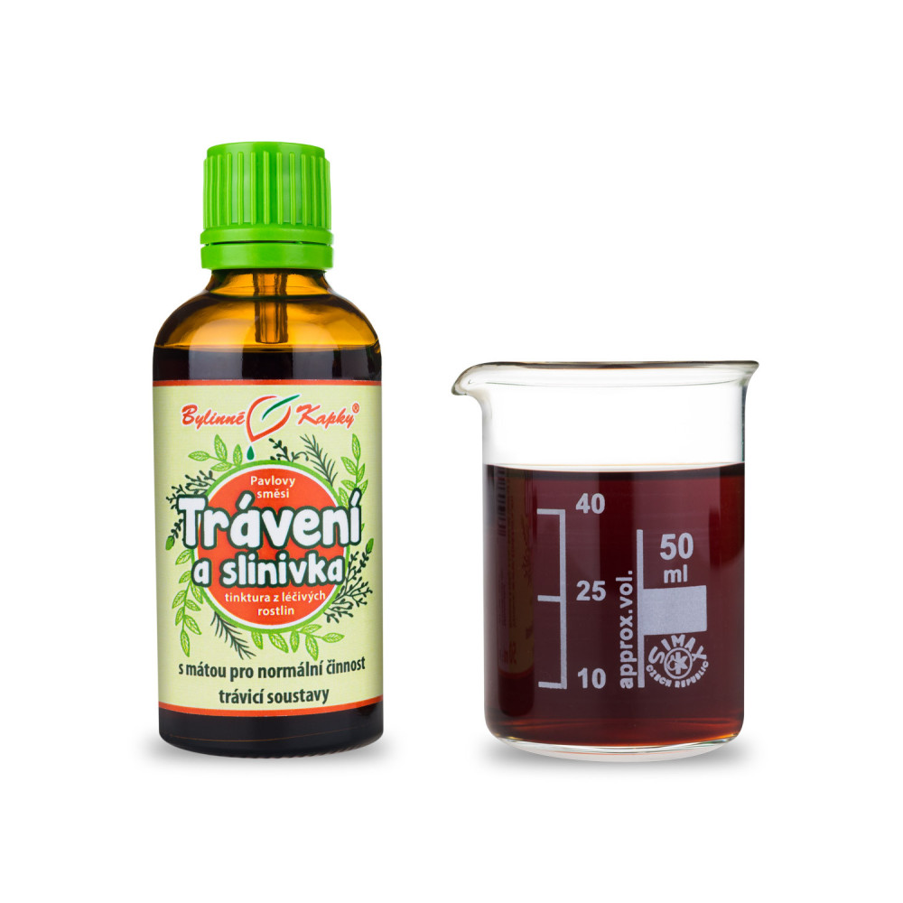 Trávicí cesty (Trávení a slinivka) - Pavlovy bylinné kapky (tinktura) 50 ml