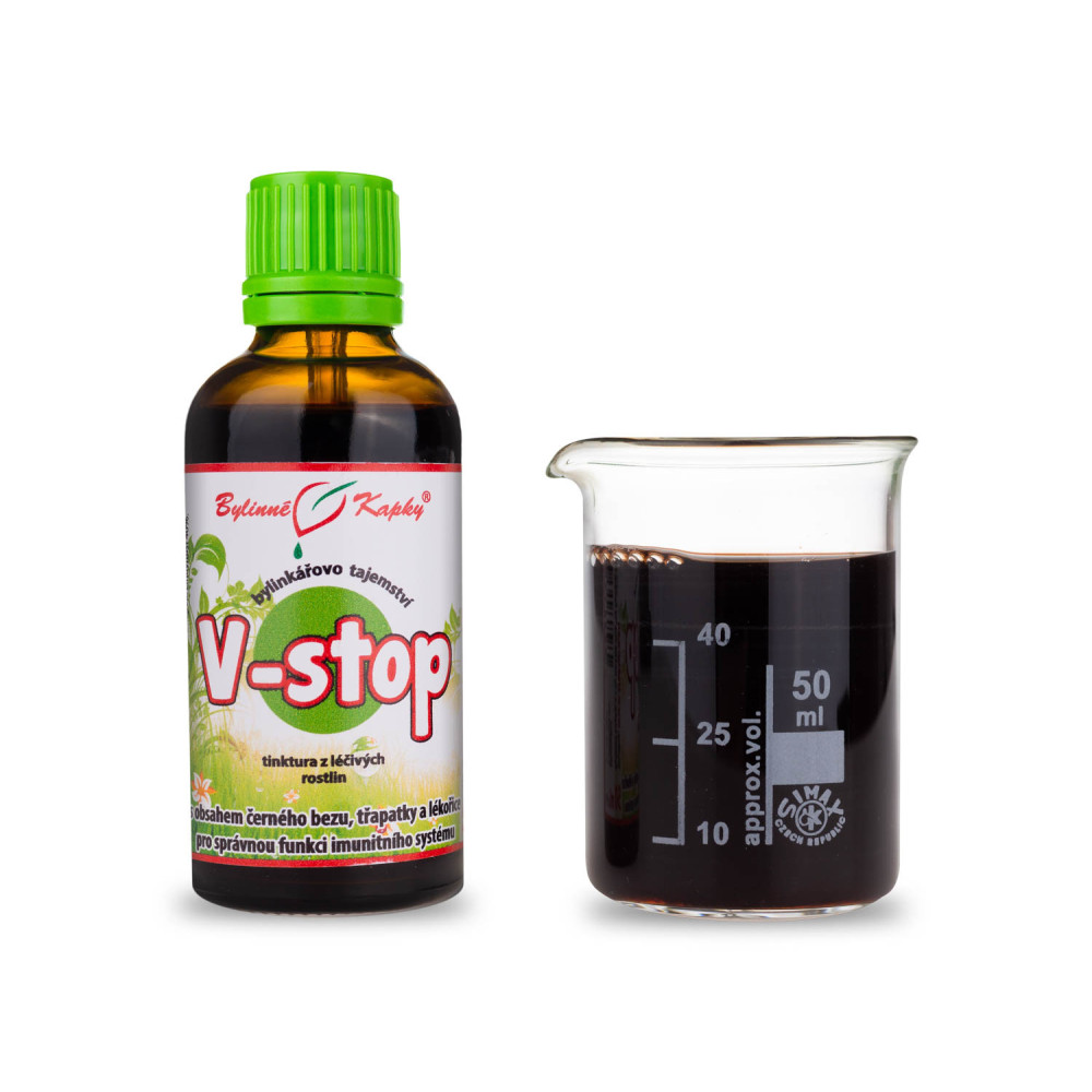 V-stop - Bylinné kapky (tinktura) Bylinkářovo tajemství 50 ml
