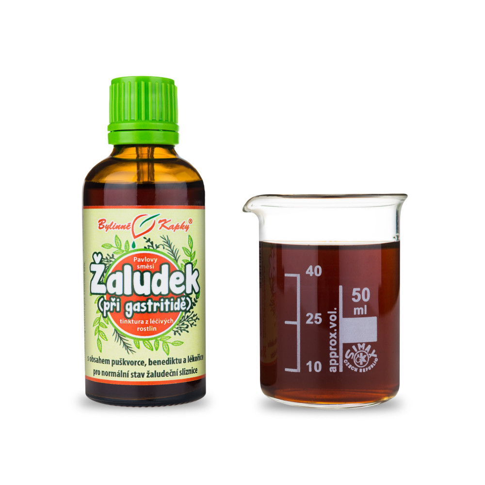 Žaludek - Pavlovy bylinné kapky (tinktura) 50 ml