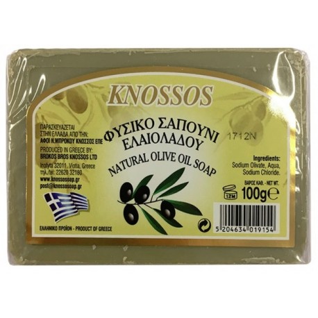 Knossos Mýdlo Olivové Řecké Zelené 100g