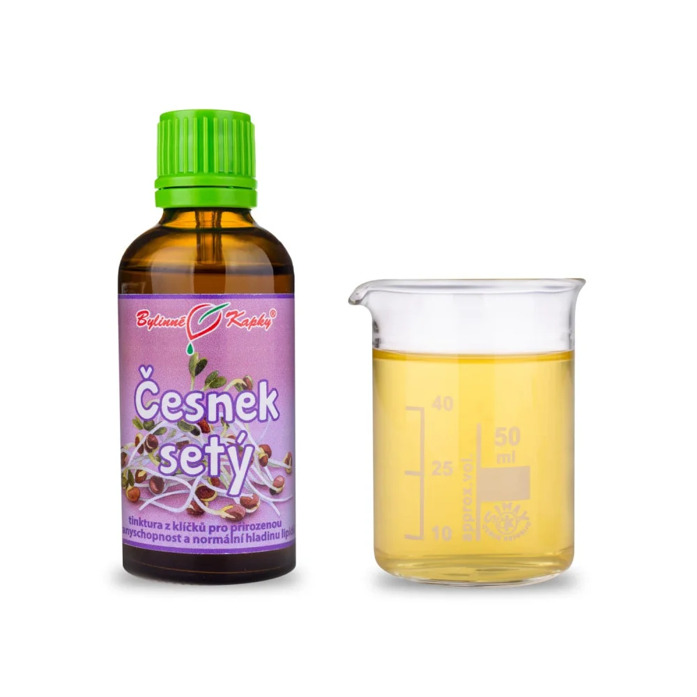 Česnek setý klíčky - tinktura (kapky) z živých klíčků 50 ml