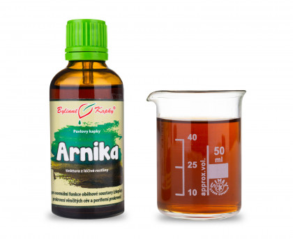 Arnika (prha) - Pavlovy bylinné kapky (tinktura) 50 ml