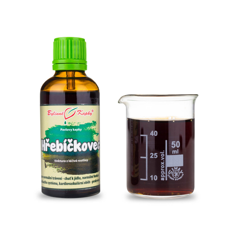 Hřebíčkovec vonný (hřebíček) - Pavlovy bylinné kapky (tinktura) 50 ml