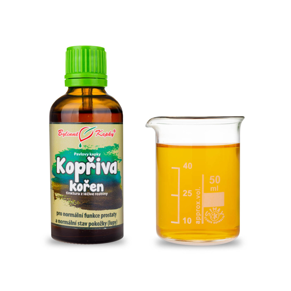Kopřiva kořen - Pavlovy bylinné kapky (tinktura) 50 ml