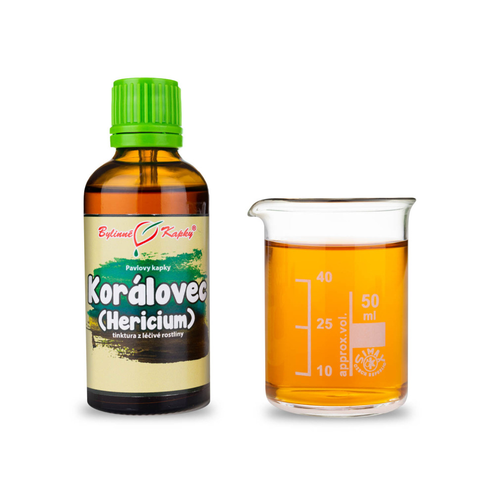 Korálovec (Hericium) - Pavlovy bylinné kapky (tinktura) 50 ml