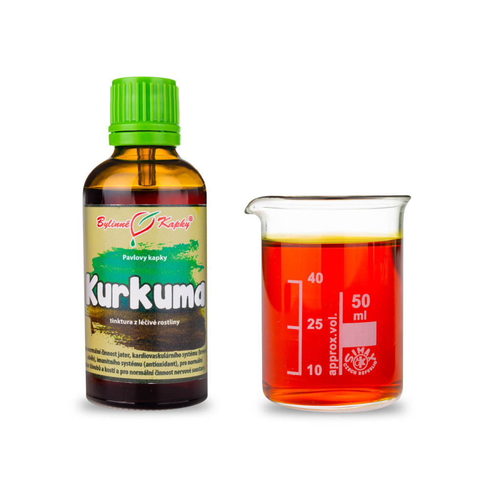 Kurkuma (kurkumovník) - Pavlovy bylinné kapky (tinktura) 50 ml
