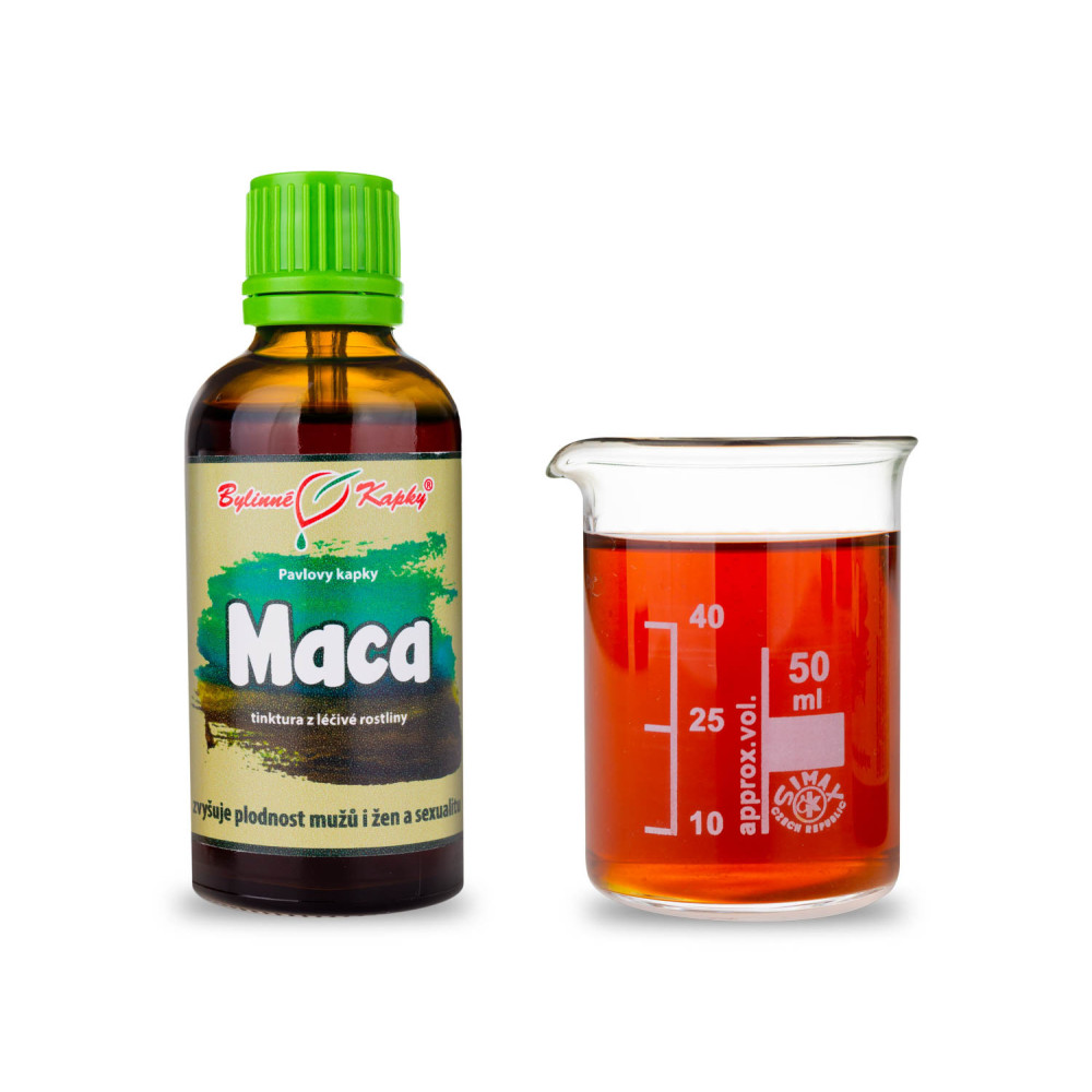 Maca - maka (řeřicha peruánská) - Pavlovy bylinné kapky (tinktura) 50 ml