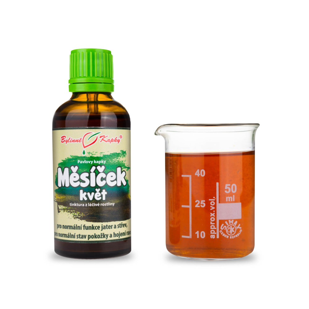 Měsíček květ - Pavlovy bylinné kapky (tinktura) 50 ml