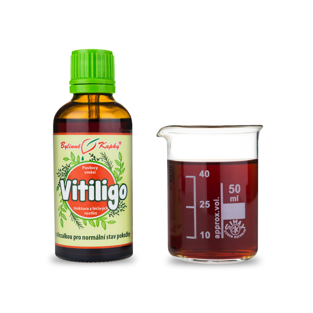 Pigmentace nedostatečná (Vitiligo) - Pavlovy bylinné kapky (tinktura) 50 ml