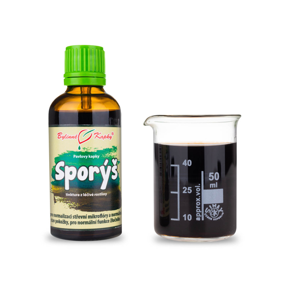  Sporýš - Pavlovy bylinné kapky (tinktura) 50 ml