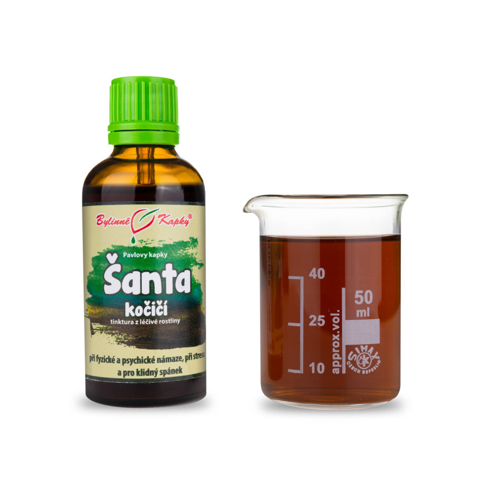 Šanta kočičí - Pavlovy bylinné kapky (tinktura) 50 ml