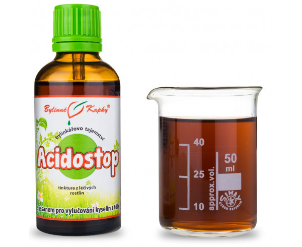 Acidostop - Bylinné kapky (tinktura) Bylinkářovo tajemství 50 ml