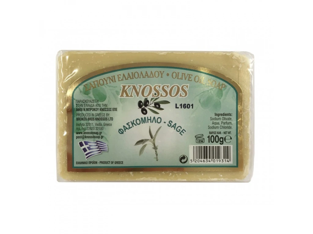 Knossos Mýdlo Olivové Řecké Šalvěj 100 g