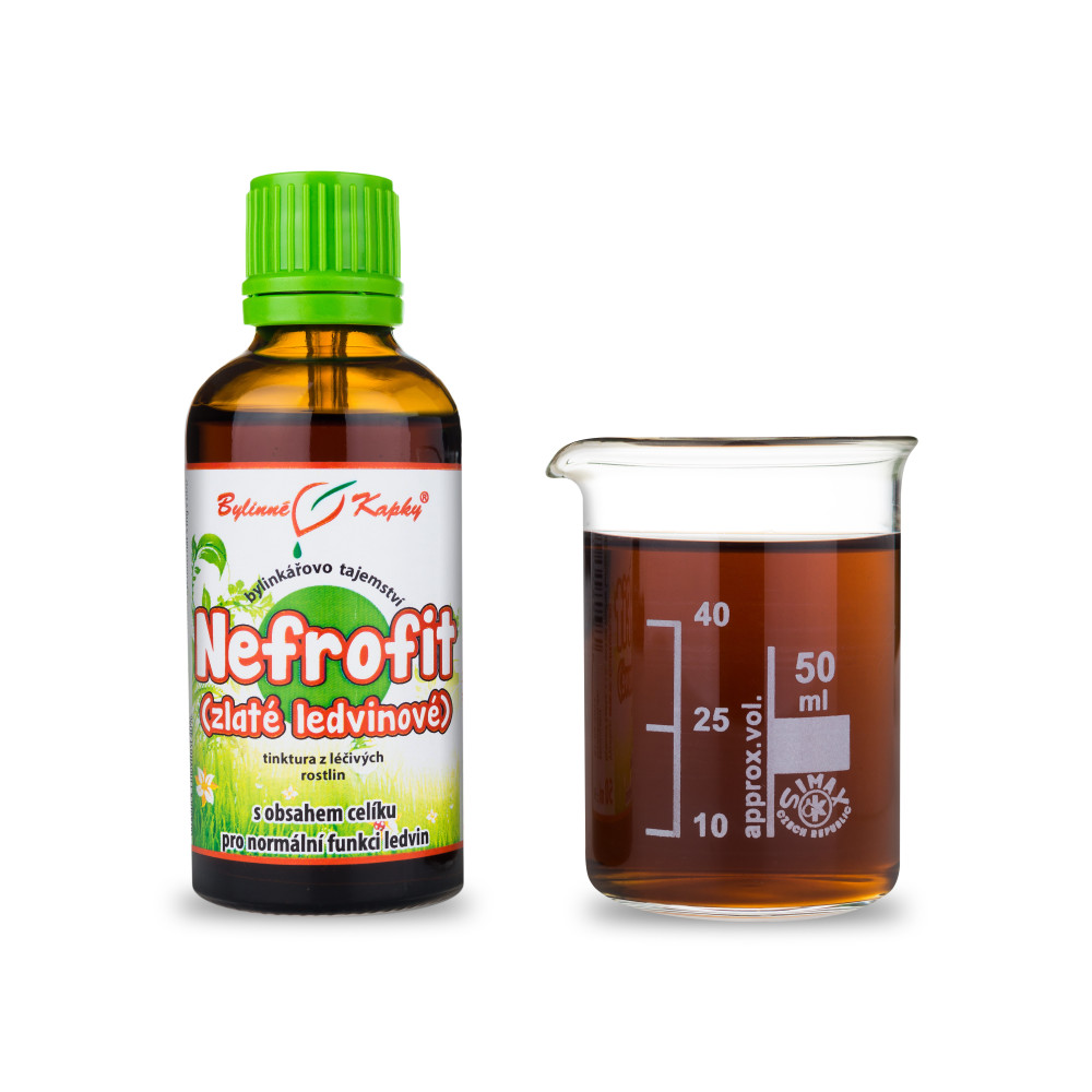 Nefrofit (zlaté ledvinové) - Bylinné kapky (tinktura) Bylinkářovo tajemství 50 ml