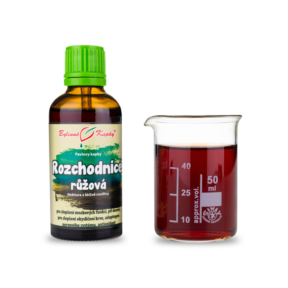 Rhodiola (rozchodnice růžová, rodiola, zlatý kořen) (TCM) - Pavlovy bylinné kapky (tinktura) 50 ml