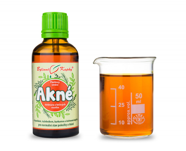 Pokožka (Akné) - Pavlovy bylinné kapky (tinktura) 50 ml