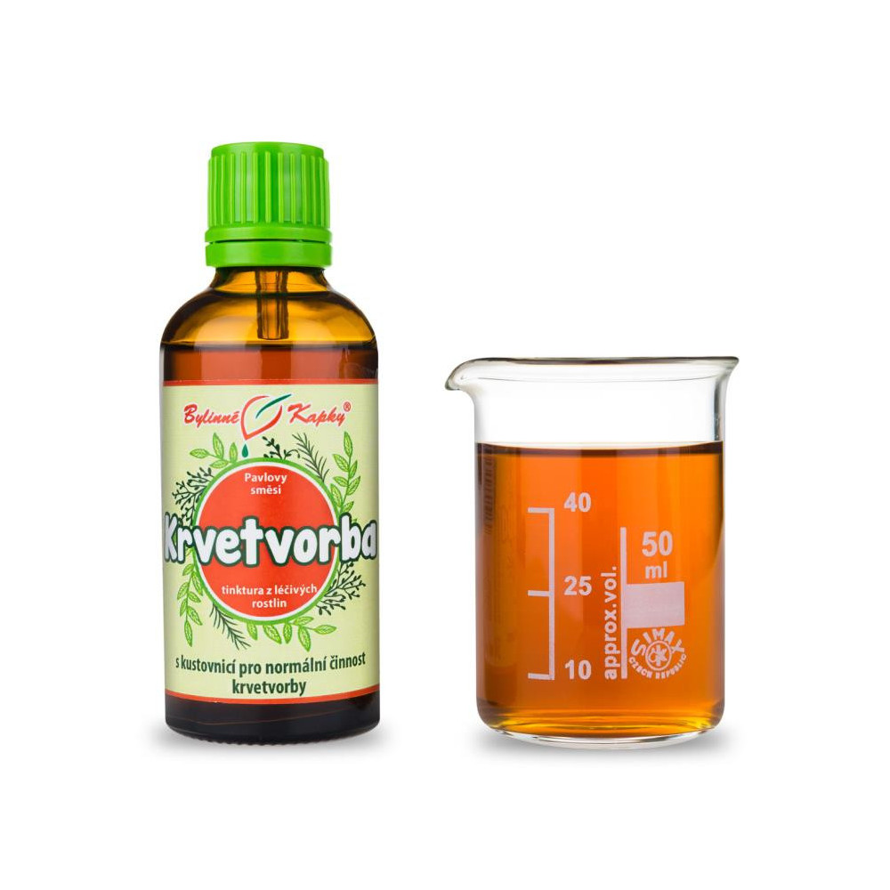 Krvetvorba - Pavlovy bylinné kapky (tinktura) 50 ml